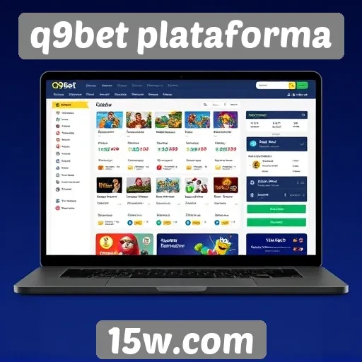 Interface do usuário do site q9bet